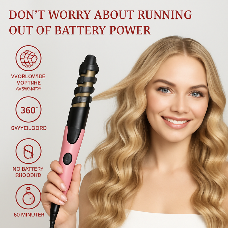 Ukno Beauty™ Mermaid Wave Curling Iron - Anti-Scalding Triple Barrel